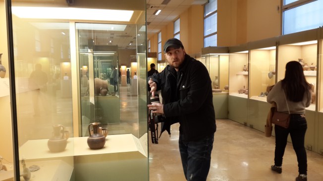 There are cameras in museums?