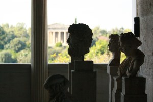 Inside the Agora of Athens, Temple of Hephaestus in the background