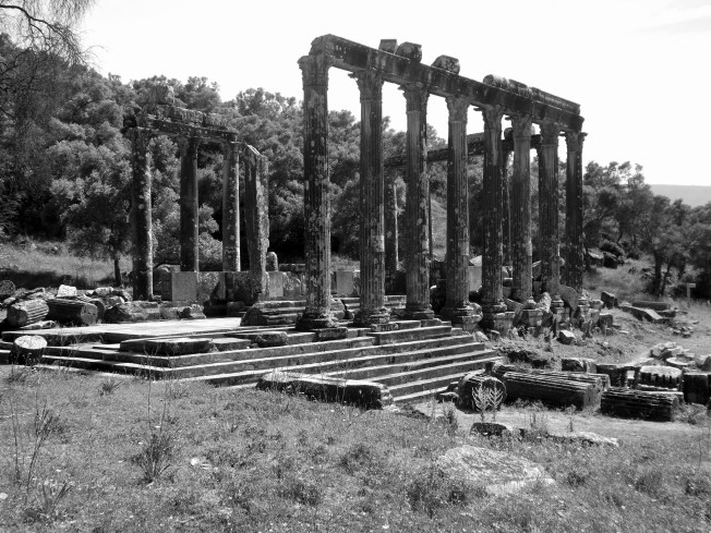The Temple of Zeus in the Ancient City of Euromos